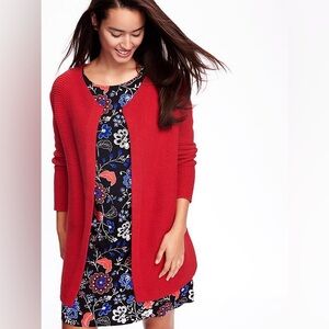 Old Navy Women's Vibrant Red Cardigan